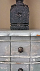 bramble gray nightstand detailed